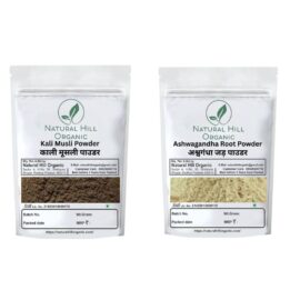 Herbal Health Care Combo Powder Kali Musli & Ashwagandha Powder - Natural Hill Organic | 100g (50x2)