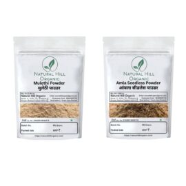 Herbal Hair Care Combo Powder Mulethi & Amla Powder - Natural Hill Organic | 100g (50x2)