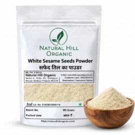 Natural Hill Organic White Sesame Seeds Powder | Finely Ground | Rich in Natural Calcium | No Added Chemicals | No Preservatives