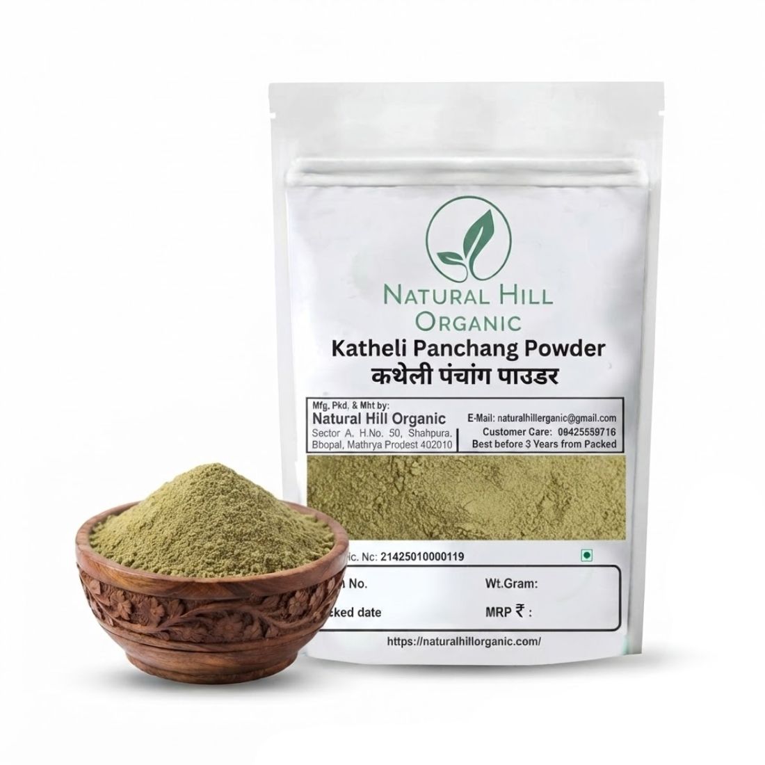 Natural Hill Organic Katheli Panchang Powder | Pure Naturally Sun-Dried | Supports Daily Wellness | No Added Chemicals | No Preservatives
