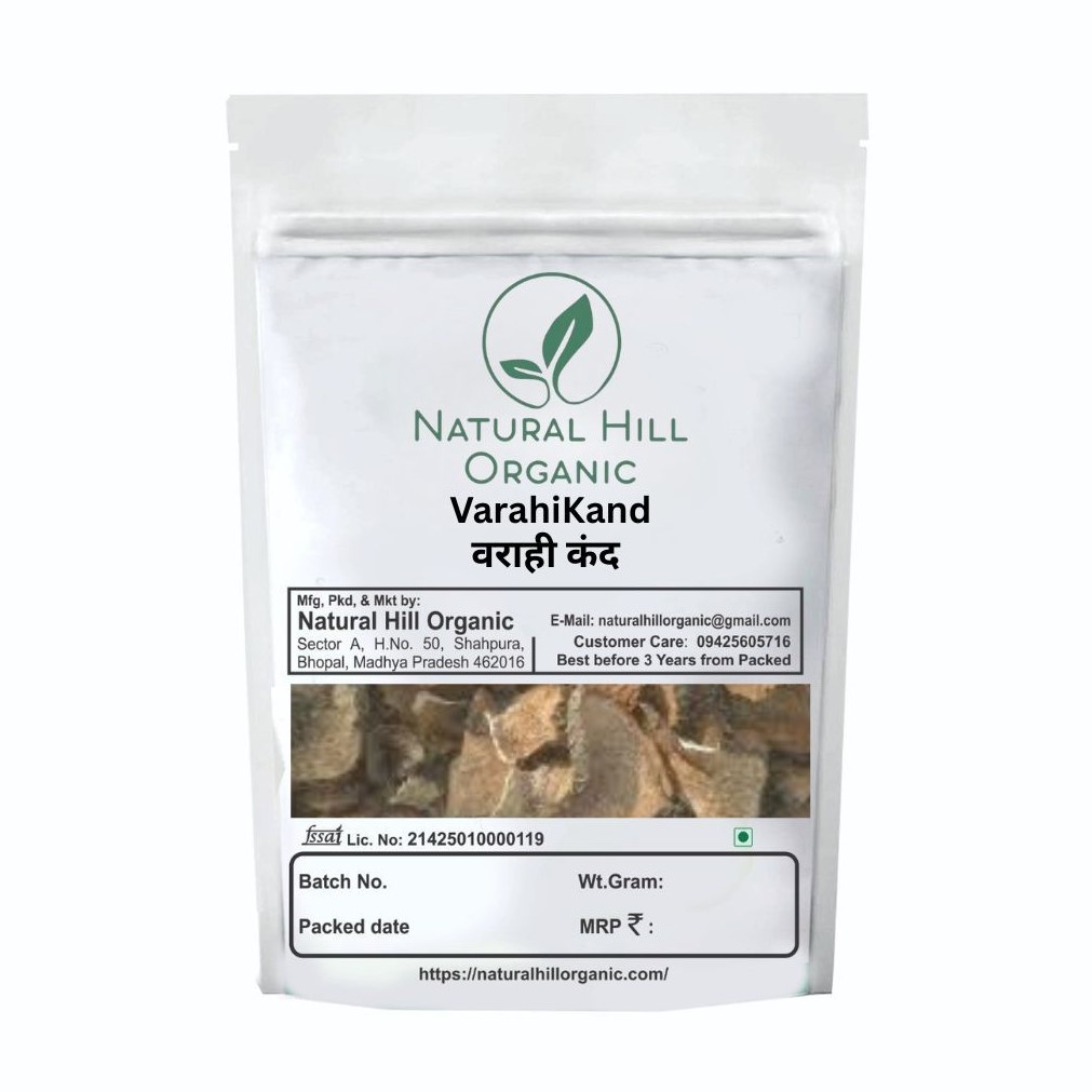 Natural Hill Oraganic Varahikand - Herbal Root for Wellness Use