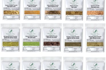 Natural Hill Organic Herbal Hair Care Combo Powder | 15 Natural Herbs | Supports Healthy Hair Care | Pure Naturally Sun-Dried | No Added Chemicals | No Preservatives | 750g (50g x 15)